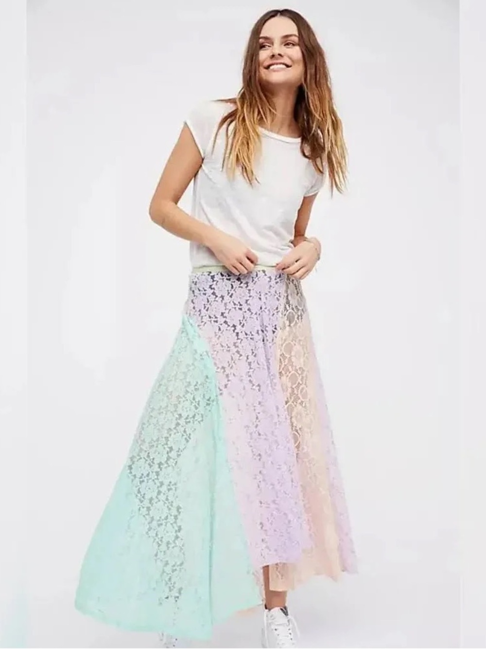 Free People Color Me Maxi Skirt